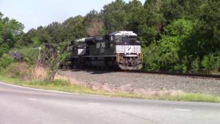 NS E49 with Two SD70ACEs & a C40-9W working Hard in Notch 8 to get it Rolling on to Chocowinity NC!!