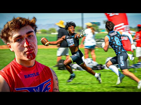 13 YEAR OLD EMBARRASSES 7ON7 TEAM FULL OF SENIORS! (MADE HIM BLEED)