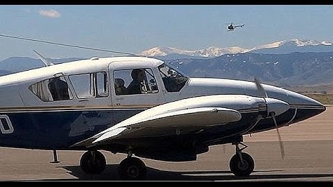 Classic 1972 Piper Aztec (PA-23-250) - Engine Start and Taxi