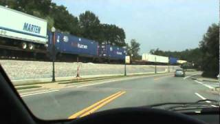 CSX northbound intermodal train Q142 in Acworth,GA