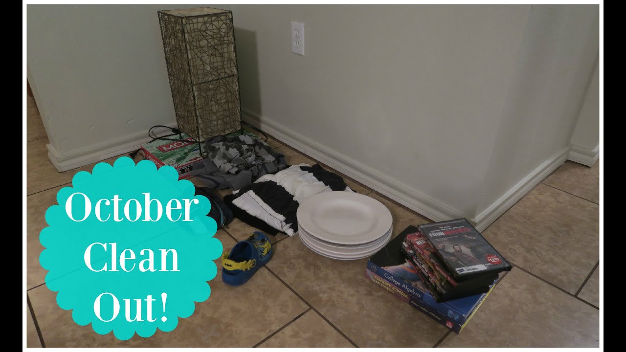 Wannabe Minimalist | October Clean Out! - YouTube