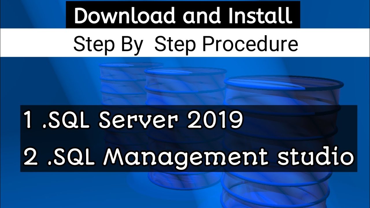 How To Install SQL Server & SQL Management Studio .... Step By Step ...
