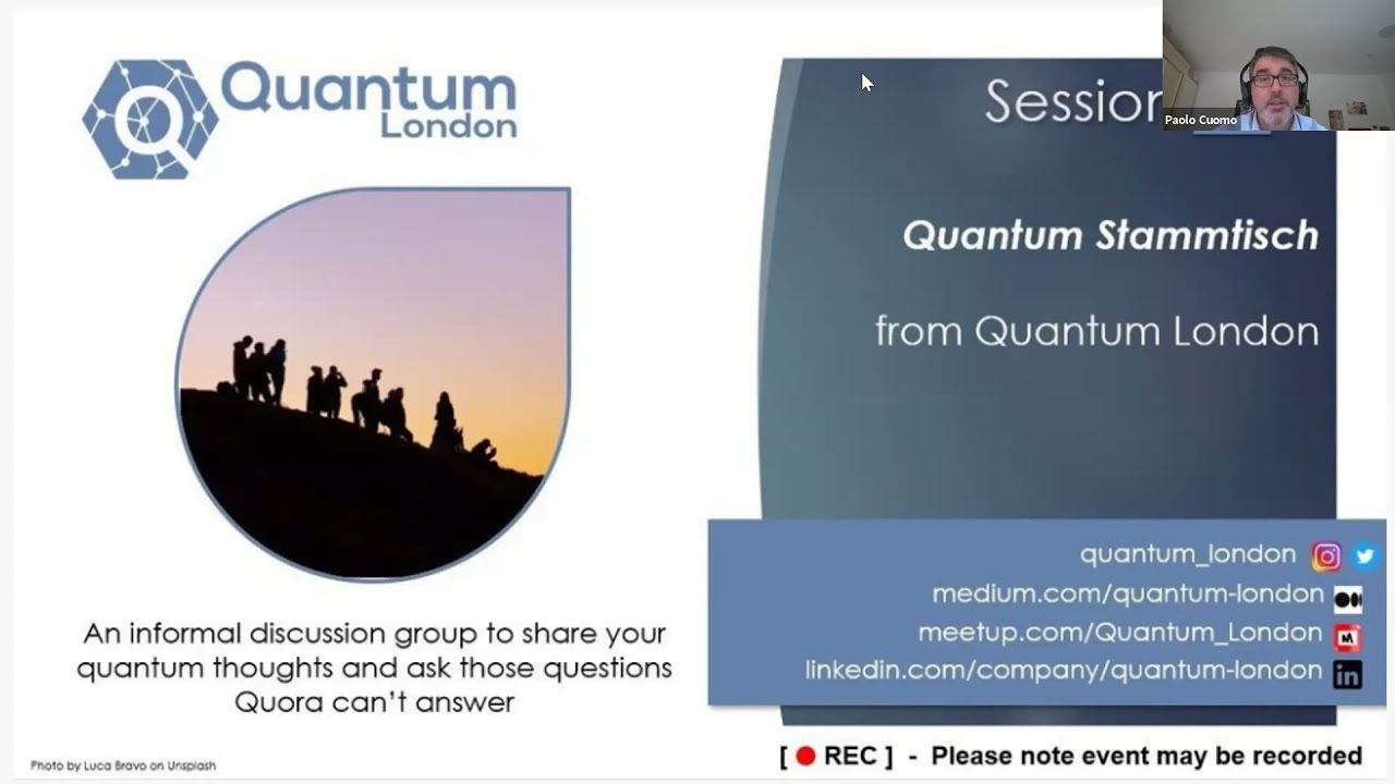 Quantum Stammtisch #14 (online event - 20 September 2021)