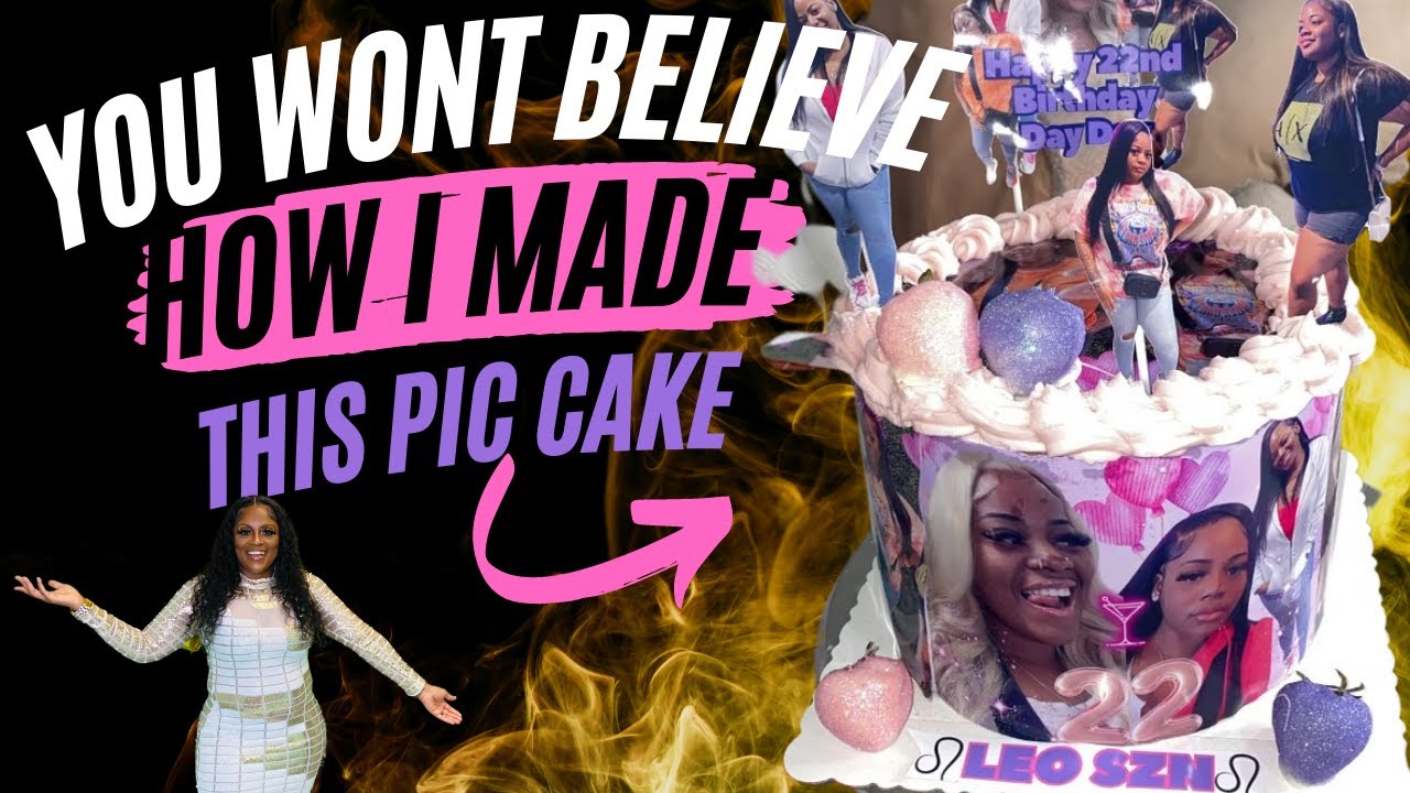 You're won't believe what type of paper I used to make this Picture cake 