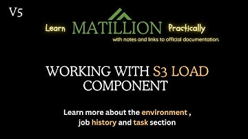 5 Loading data from AWS S3 to Snowflake using Matillion
