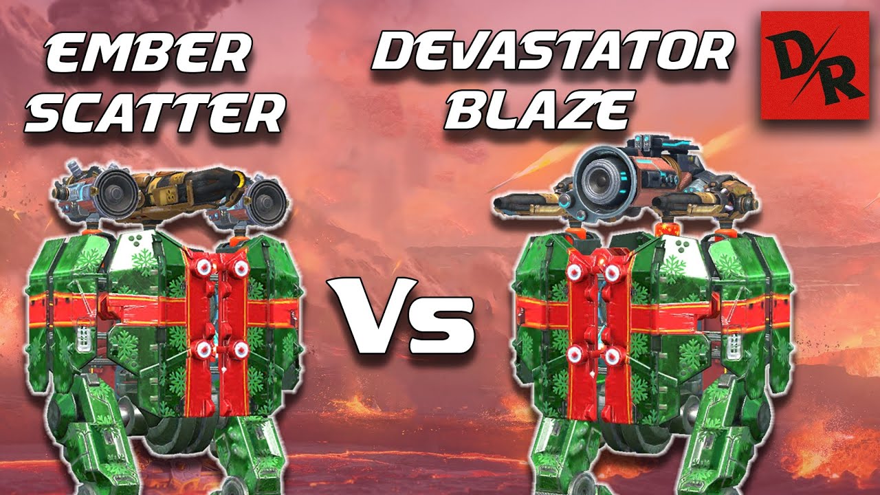 Shell Ember Comparison War Robots - Shell Vs Shell - Ember Scatter Vs Devastator Blaze - Death ...