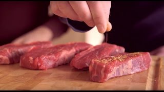 Learn the backstory of top sirloin cap grilling steaks. see how cut is
made with tips on to cook it from our friends at canadian beef centre
e...