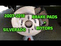 2007-2013 Chevy Silverado Brake Pads and Rotors Install