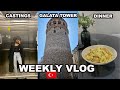 WEEKLY VLOG : SKINCARE CHAOS ALMOST RUINED MY SKIN | VISITING GALATA TOWER AFTER 4 YEARS | COOKING