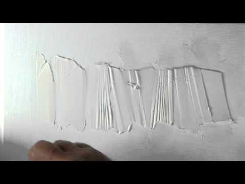 DIY textured artpiece, how to paint in acrylics, molding paste