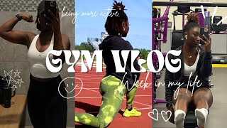 GYM VLOG // ADDING RUNNING TO MY ROUTINE , NEW FITNESS GOALS , GROWTH (week in my life)