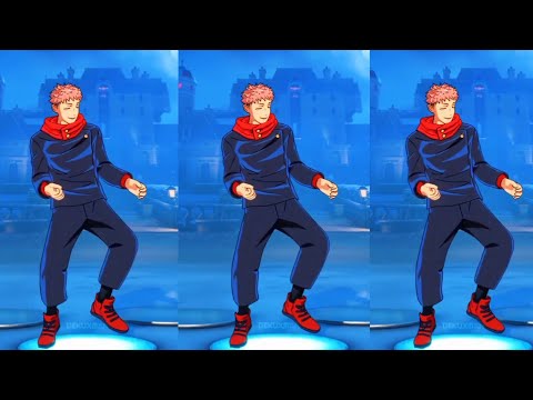 Yuji Itadori Doing Boogie Down Dance Steps On Phonk Song | Yuji Doing Fortnite Emote Tiktok Edit
