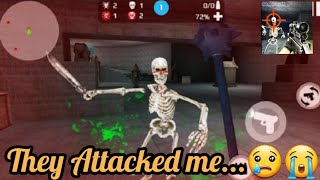 SKELETONS ATTACKED ME!! SKELETON SHOOTING WAR: SURVIVAL | DJ Star screenshot 4