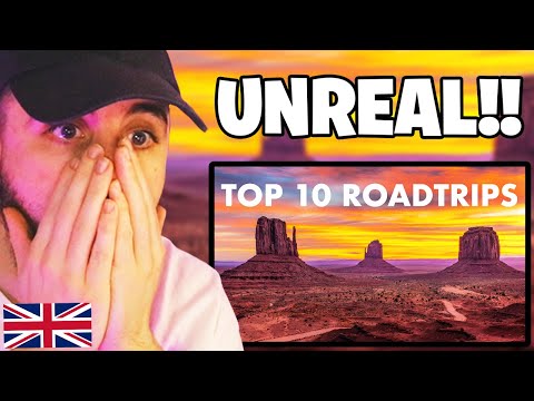 Brit Reacts to TOP 10 USA ROADTRIPS TO DO IN 2024