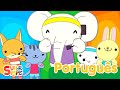 Cabeça ombro joelho e pé (Acelerando) | Canções Infantis | Super Simple Português