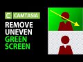 Remove greenscreen with uneven lighting in Camtasia 2020 | Camtasia Greenscreen Tutorial