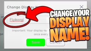 Change Your Roblox Display Name in SECONDS! (Quickest Method)