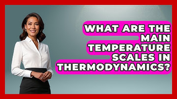 What Are The Main Temperature Scales In Thermodynamics? - Thermodynamics For Everyone