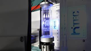 Glass cup engraved by uv laser marking machine #laserengraving #uvlasermarker #uvlasermarking