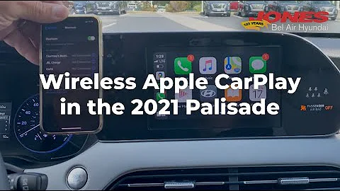 WIRELESS Apple CarPlay in the 2021 Hyundai Palisade
