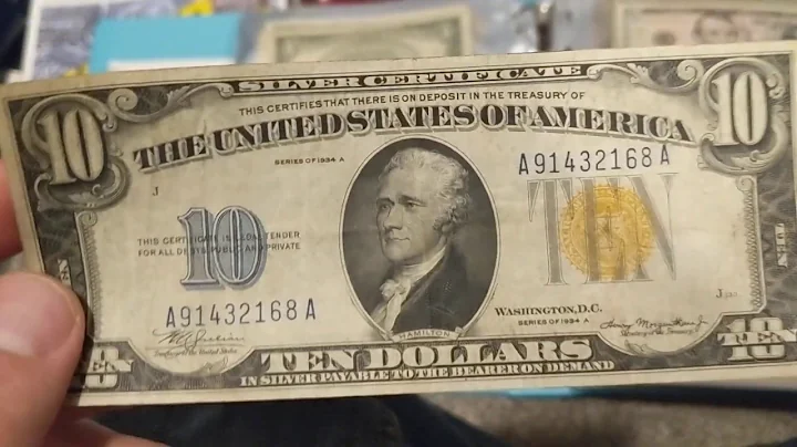 North African $10 Yellow Seal Silver Certificate