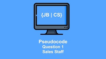 Pseudocode Question 1 (Sales Staff)