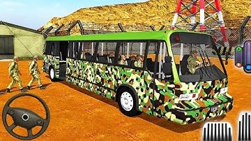 US Army Bus Driving Simulator Game – Army Transporting Military Squad Driving 3D | Android Gameplay