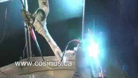 Cosinus Touch sensing and seam tracking with Panasonic welding robot