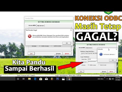 Video: Bagaimana cara memperbaiki koneksi ODBC yang gagal?