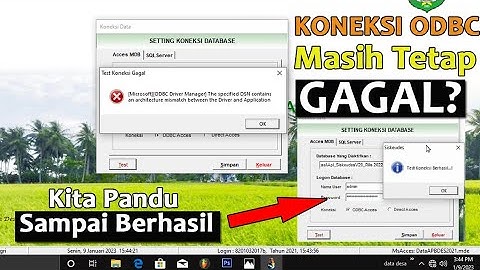 Cara Koneksi Data ODBC Dari Gagal Sampai Berhasil I Siskeudes
