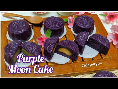 Kue Bulan kukus Ubi Ungu / purple moon cake/ Steam moon cake