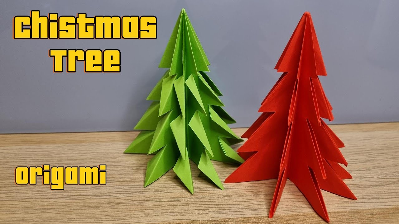 How to Make an Origami Christmas Tree🎄