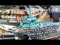 Eating & Exploring the water park on MSC Cruises