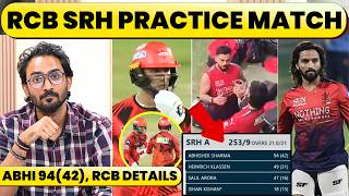Rcb Srh Intra Squad Match Details. Abhishek 9442. Virat, Ddp & Venky In Action. 92 In Powerplay