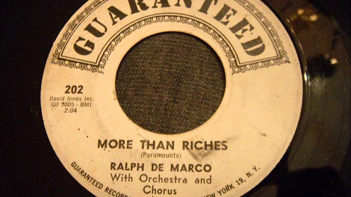 Ralph De Marco - More Than Riches - Late 50's Doo ...
