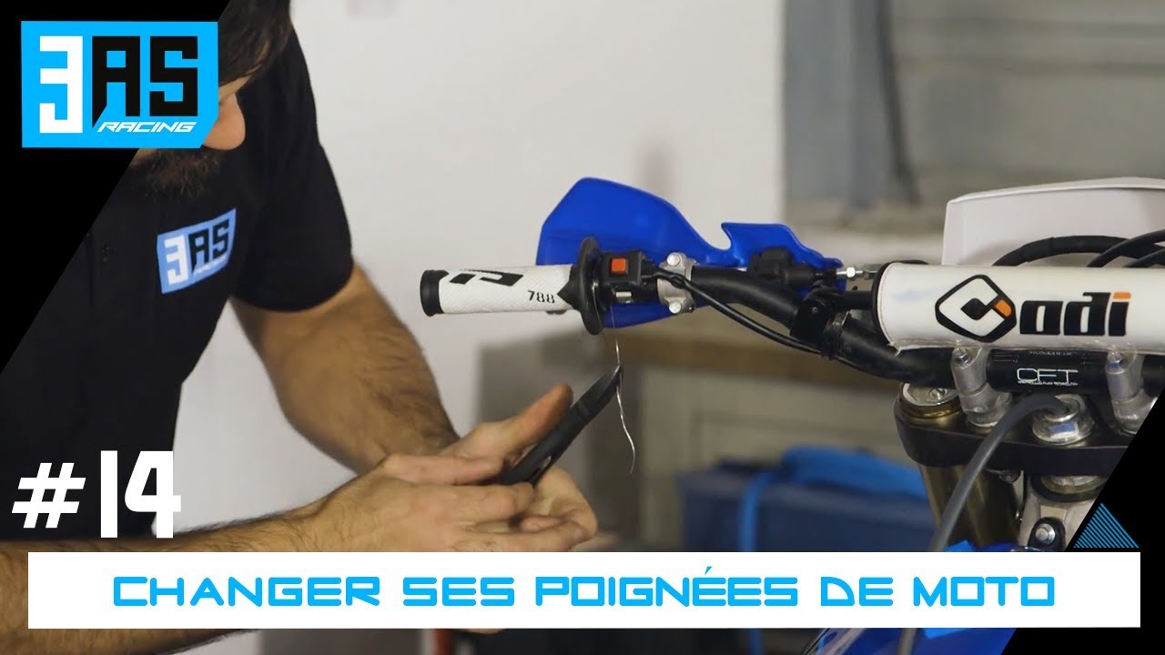 Comment changer ses poignées de moto cross - Tuto Moto #14 