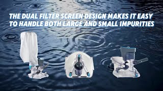 You Use P1155 Cordless Pool Vacuum like this | 30 minutes to remove leaves and dust