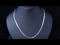 K18ホワイトゴールド製 8面トリプル 喜平ネックレス 30g 50cm　18K White Gold Flat Link Chain Necklace