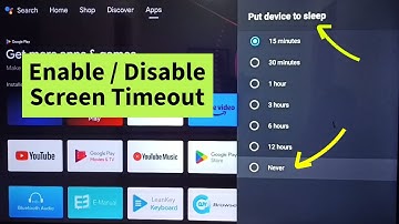 All Android TV | How to Turn OFF / ON Sleep Timeout | Screen Timeout