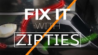 How zip ties can fix a smashed bumper (EASILY)
