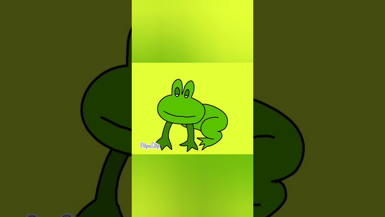 Frog croaking ribbit ribbit and jumping animation | Frog sound | Skyman  Television - YouTube