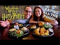 All the entrees at the leaky cauldron  wizarding world of harry potter universal studios mukbang