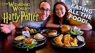 ALL THE ENTREES AT THE LEAKY CAULDRON | WIZARDING WORLD OF HARRY POTTER UNIVERSAL STUDIOS MUKBANG