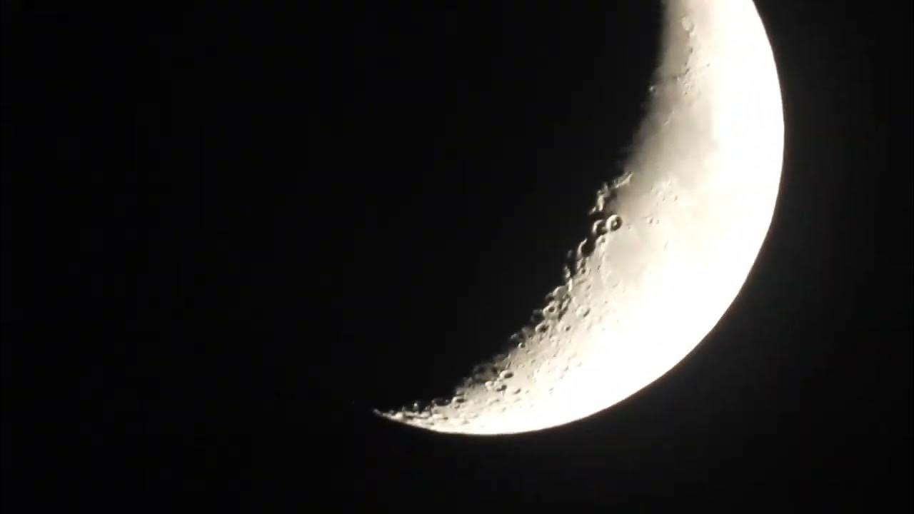Crescent moon June 4 YouTube Crescent moon June 4 YouTube