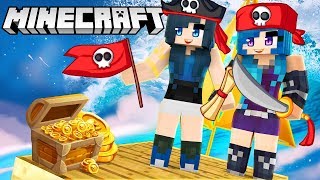 WE'RE LOST AT SEA in Minecraft Raft Clash!