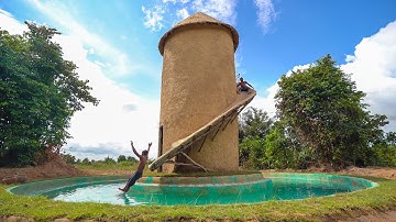 Build Water Slide House Around Underground Swimming Pool