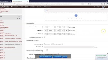 Assigning file submission on Moodle