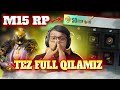 SEASON M15  ROYAL PASS FULL MAX 1MINUTA UZBEKISTONDA 1 CHI BOLIB RP FULL QILDIK PUBG MOBILE