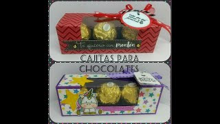 Caja para chocolates o bombones.