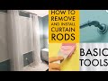 How to install a curtain rod | #curtains #howto
